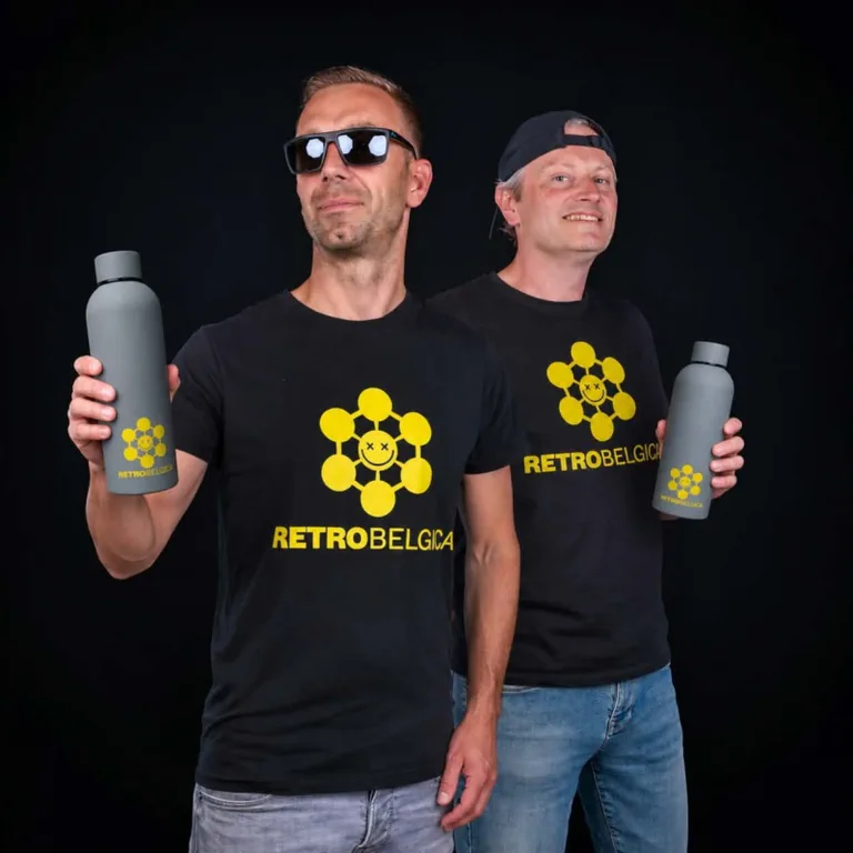 RVS Drinkfles 500ml — Retro Belgica Editie