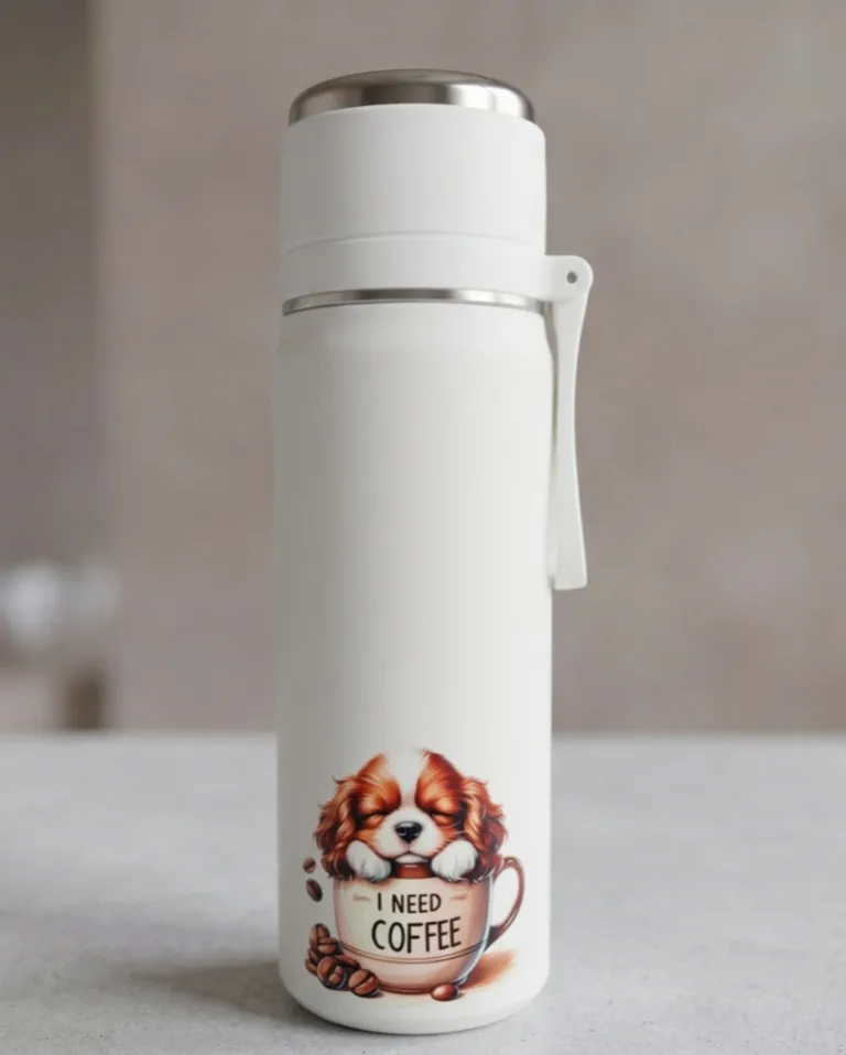 Dubbelwandige handbewerkte thermos Cavalier, inhoud 500ml