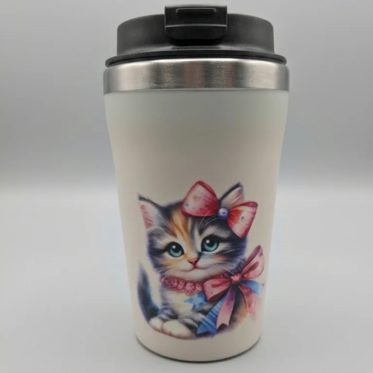 Koffie-to-go beker schattig kitten