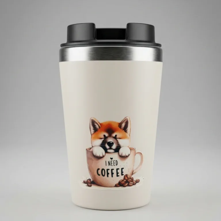 Koffie-to-go beker Shiba-Inu