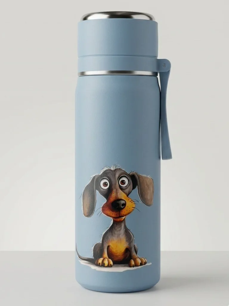 Thermos grappige hond 500ml