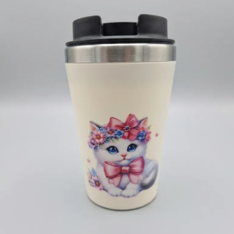 Koffie-to-go beker schattig kitten