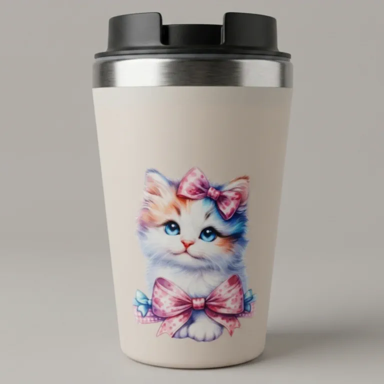 Koffie-to-go Beker — Schattig Kitten / Katje