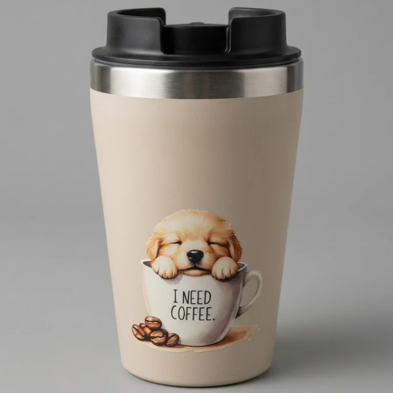 Koffie-to-go Beker — Golden Retriever
